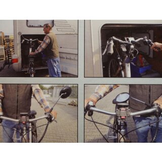 E-Bike KRAMPE KF1 Fahrradspiegel klappbar R&uuml;ckspiegel Pedelec Lenkerspiegel