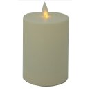 LED Kerze für Außen- und Innenbereich elfenbein mit Timer 8 x 11 cm