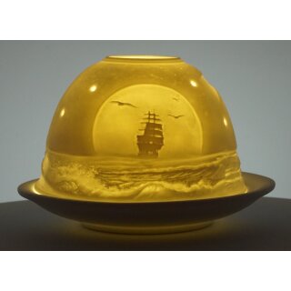 Windlicht Segelschiff Segelschiffe Dome Light Teelicht Teelichthalter