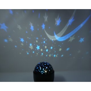 LED Projektions Lampe Sternenhimmel mit farbiger rotierender Decken Projektion