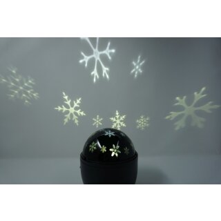 LED Projektions Lampe Schneeflocken mit rotierender Decken Projektion