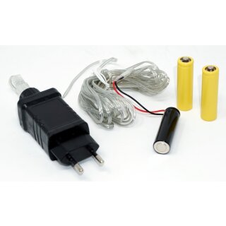 Netzteil Batterie Adapter 4,5V als Batterieersatz f&uuml;r 3 AA Batterien