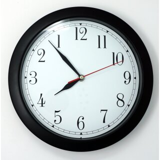 Wanduhr R&uuml;ckw&auml;rtslaufende Uhr  &Oslash; 29 cm