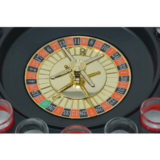 Trinkspiel Roulette Partyspiel mit 16 Gl&auml;sern