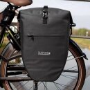 Fahrradtasche schwarz 28 L Wasserdicht mit Schnellverschluss Gepäckträgertasche